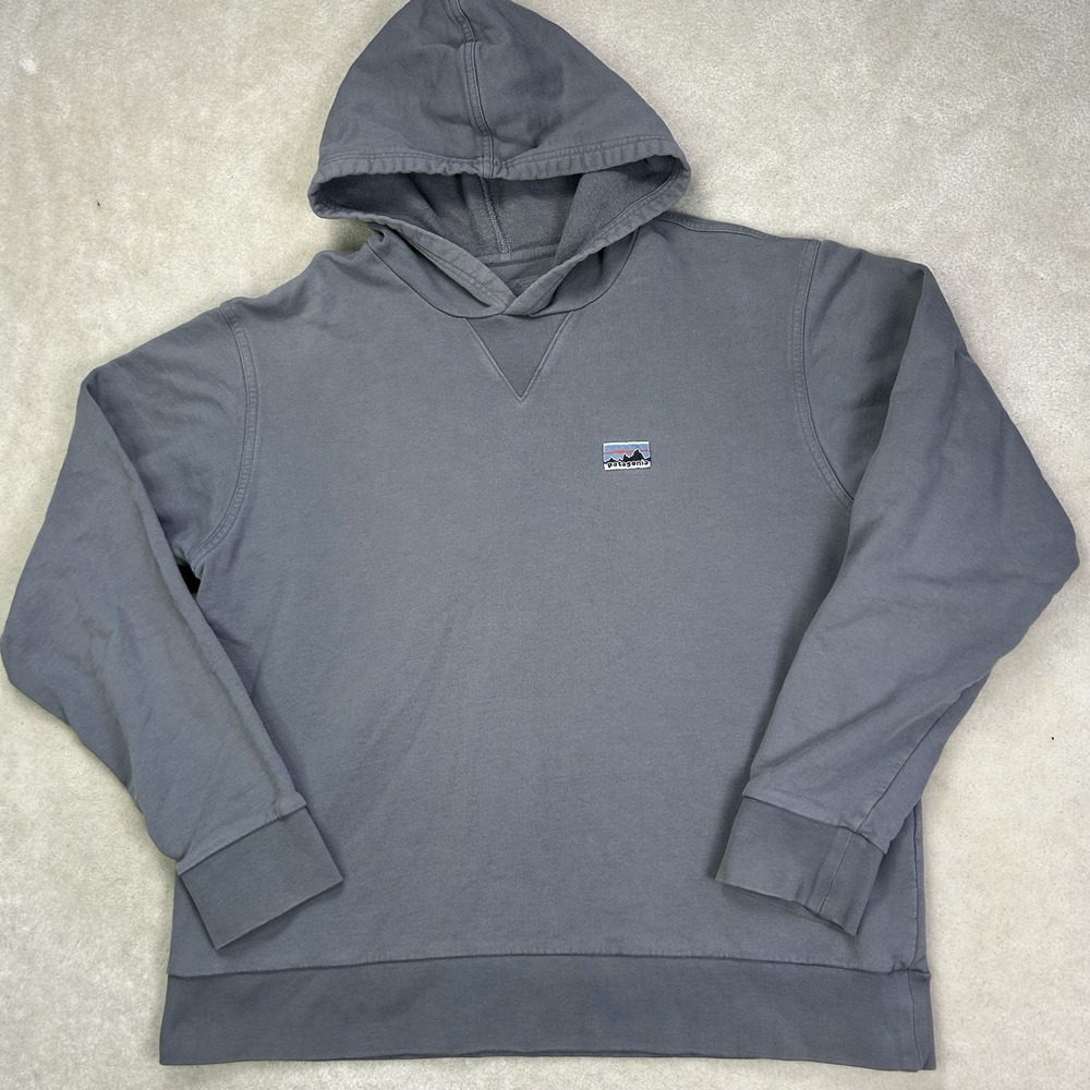 Patagonia Daily Hoody Sweatshirt Men's Medium French Terry Gray Outdoor Hiking